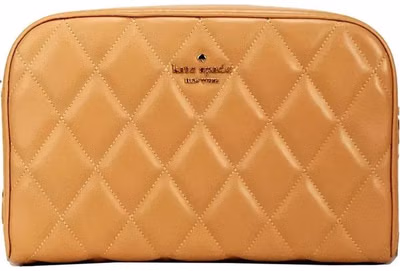 Kate Spade Carey Mini Tiramisu Quilted Smooth Leather Camera Crossbody Bag