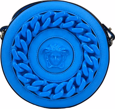 Versace Round Disco Leather Camera Case Crossbody Bag