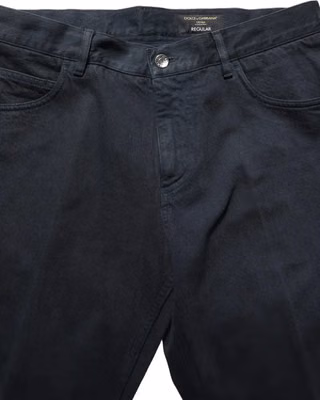 Black Cotton Mid Waist Skinny Men Denim Jeans