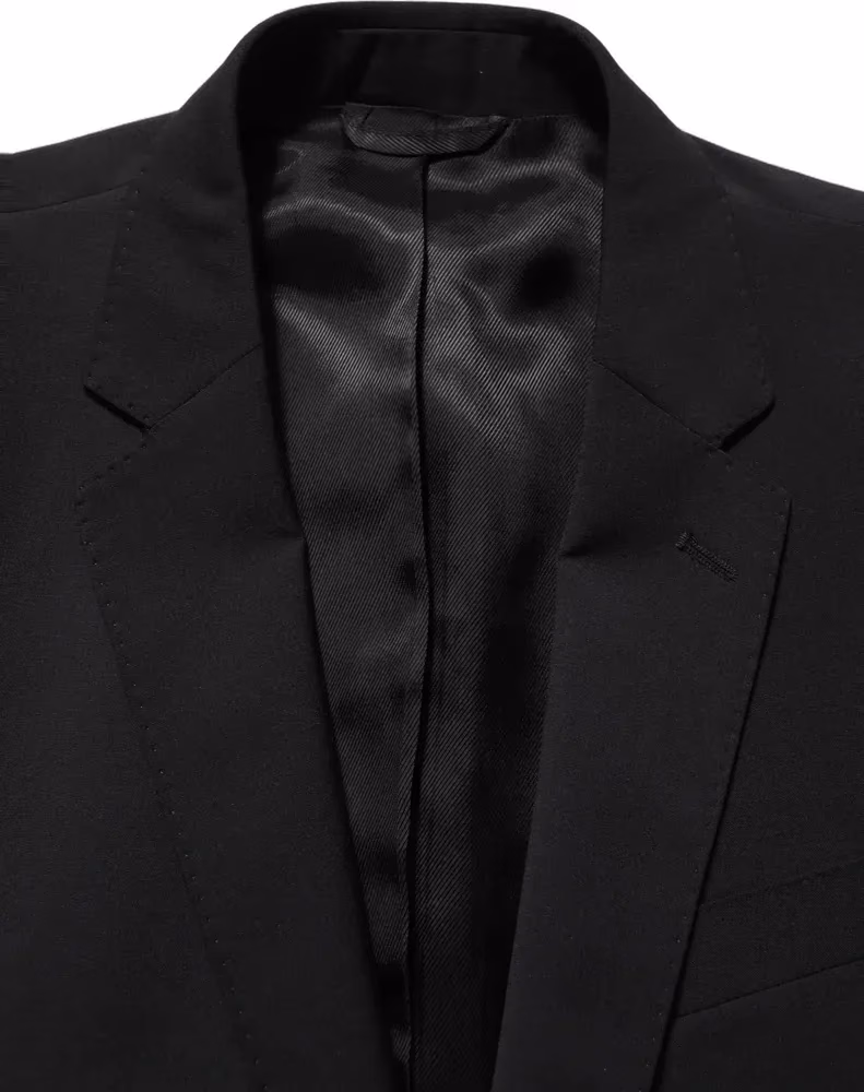 Dolce & Gabbana Black Wool Slim Fit Formal 2 Piece Men Suit