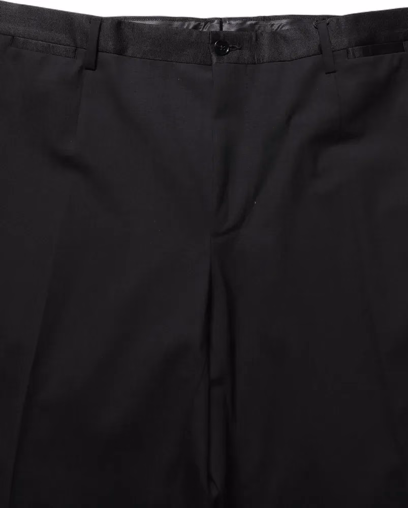 Dolce & Gabbana Black Wool Tapered Leg Dress Trouser Pants