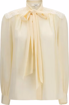 Beige Polyester Blouse