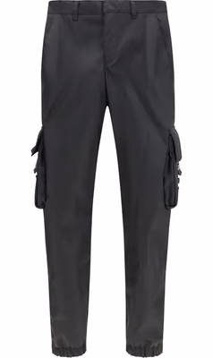 Black Polyamide Athletic Pants