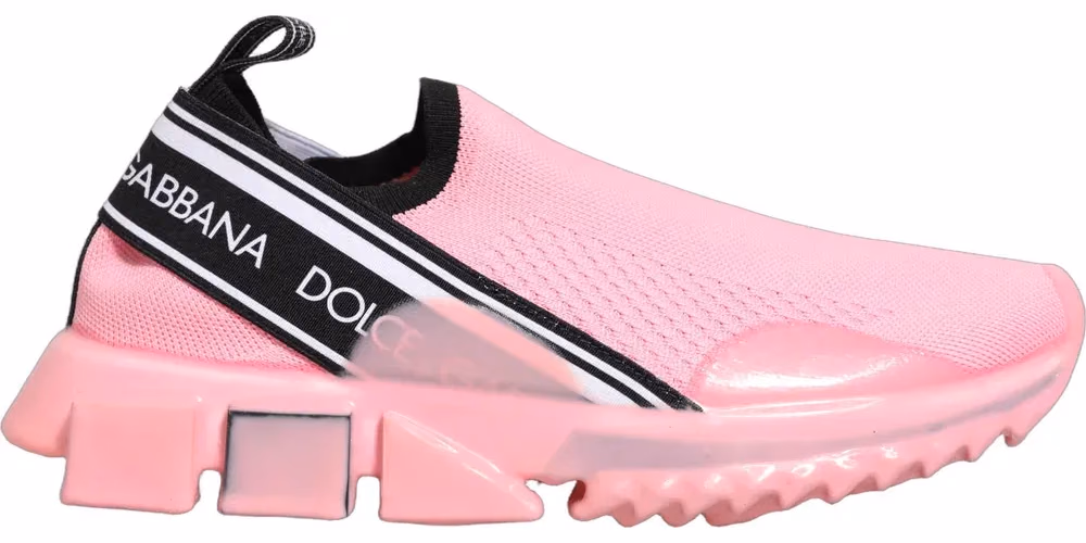 Dolce & Gabbana Pink Slip On Low Top Sorrento Sneakers Shoes