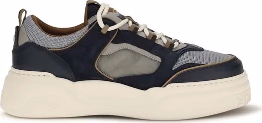 Fendi Multicolor Calf Leather Bos Taurus Athletic Sneakers