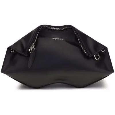 Black Calf Leather Bos Taurus Clutch Bag