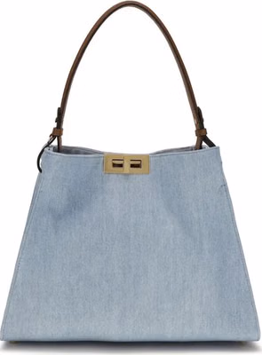 Blue Cotton Handbag