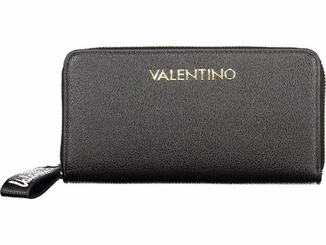 Mario Valentino Black Polyurethane Women's Wallet