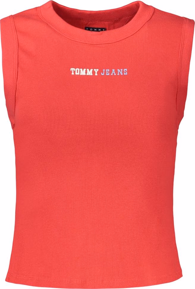 Tommy Hilfiger Red Cotton Women's Tank