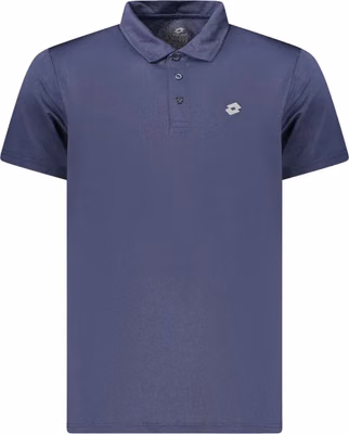 Blue Polyester Men's Polo Shirt
