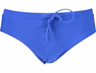 Blue Polyester Men's Swimwear