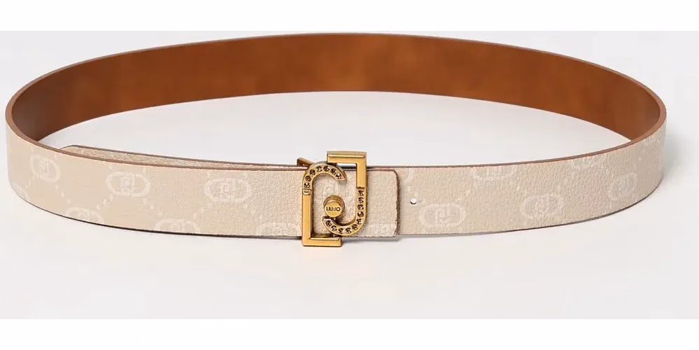 Liu Jo Beige Leather Regular Belt