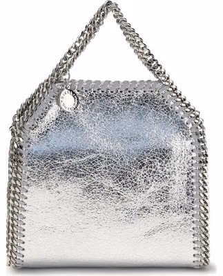 Silver Polyester Handbag