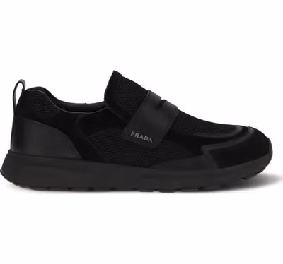 Black Calf Leather Bos Taurus Athletic Sneakers