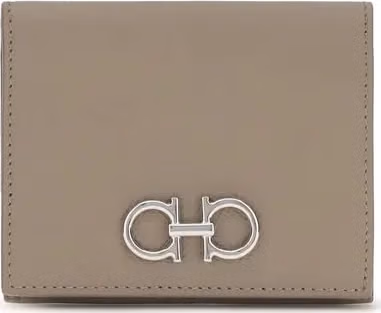 Beige Calf Leather Bos Taurus Wallet