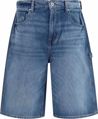 Blue Cotton Bermuda Shorts