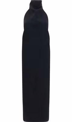 Black Polyester Cocktail Dress