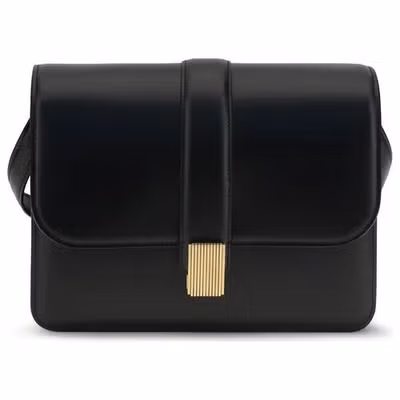 Black Calf Leather Bos Taurus Shoulder Bag