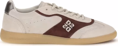 Beige Calf Leather Bos Taurus Low Top Sneakers