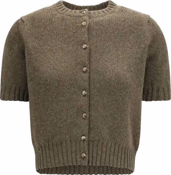 Khaite Bicolor Cashmere Cardigan