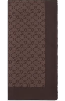 Brown Silk Foulard