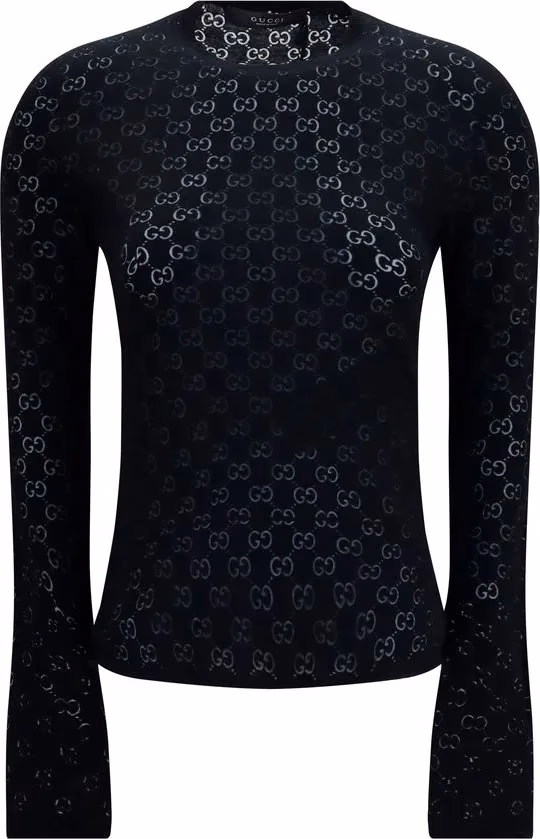 Gucci Black Cotton T-Shirt