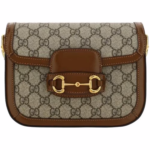 Gucci Brown Polyethylene Handbag