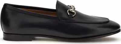 Black Calf Leather Bos Taurus Slip-On Loafers