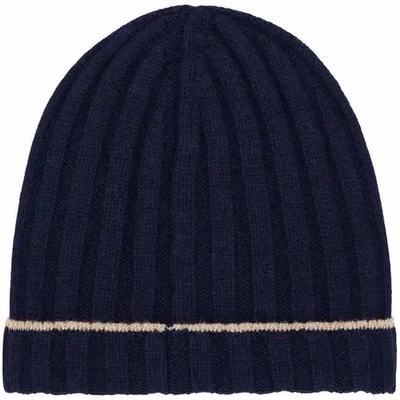 Blue Cashmere Beanie