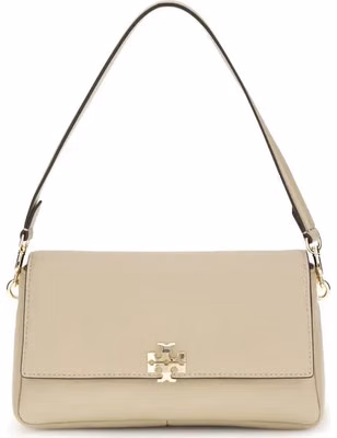 Beige Calf Leather Bos Taurus Shoulder Bag