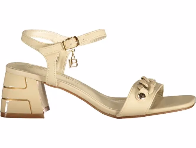 Laura Biagiotti Beige Polyurethane Women's Sandal