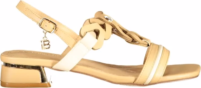 Laura Biagiotti Beige Polyurethane Women's Sandal