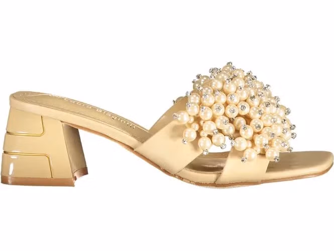 Laura Biagiotti Beige Polyurethane Women's Sandal