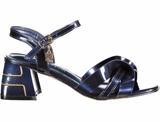 Laura Biagiotti Blue Polyurethane Women's Sandal