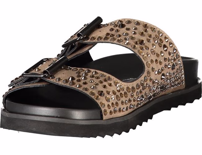 Laura Biagiotti Brown Polyurethane Women's Slipper