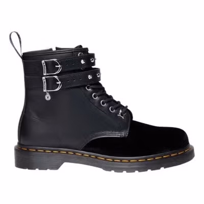 Black Leather Lace-Up Boots