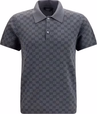 Gray Wool Oves Aries Polo Shirt