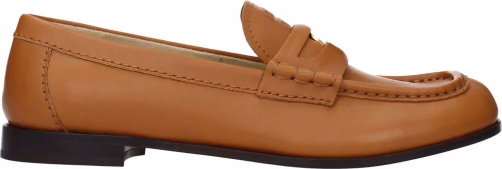 Miu Miu Brown Leather Slip-On Loafers