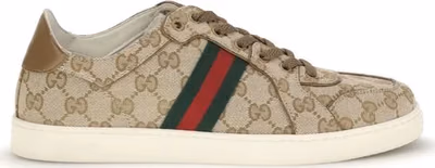 Beige Fabric Athletic Sneakers