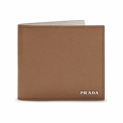 Beige Calf Leather Bos Taurus Wallet
