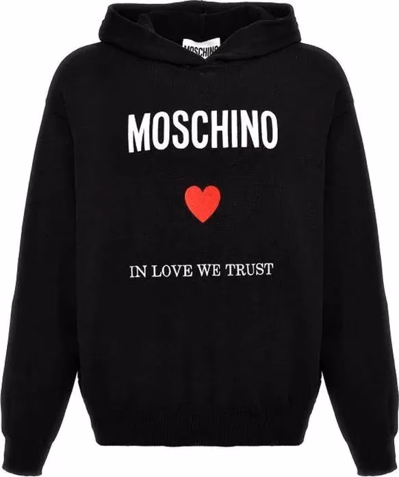 Moschino Couture Black Cotton Sweatshirt
