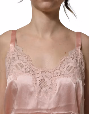 Light Pink Floral Lace Lingerie Underwear Top
