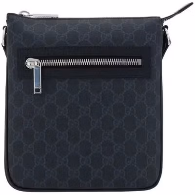 Black Fabric Shoulder Bag