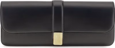 Black Calf Leather Bos Taurus Clutch Bag