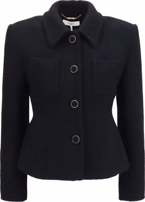 Black Wool Oves Aries Blazer