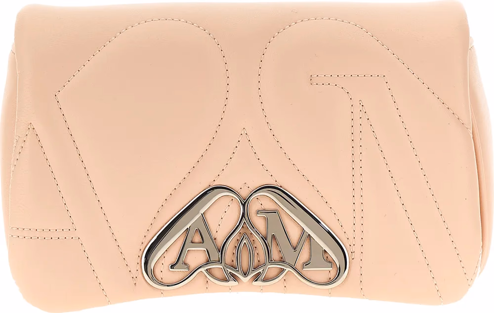 Alexander McQueen Beige Lamb Leather Crossbody Bag