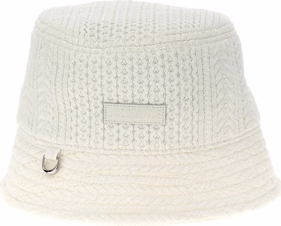 White Viscose Bucket Hat