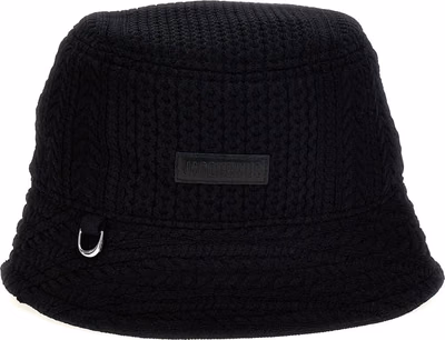 Black Viscose Bucket Hat