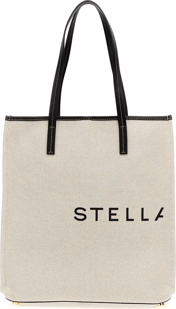Stella McCartney Beige Cotton Tote Bag