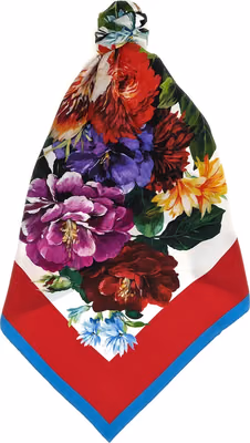 Multicolor Silk Foulard
